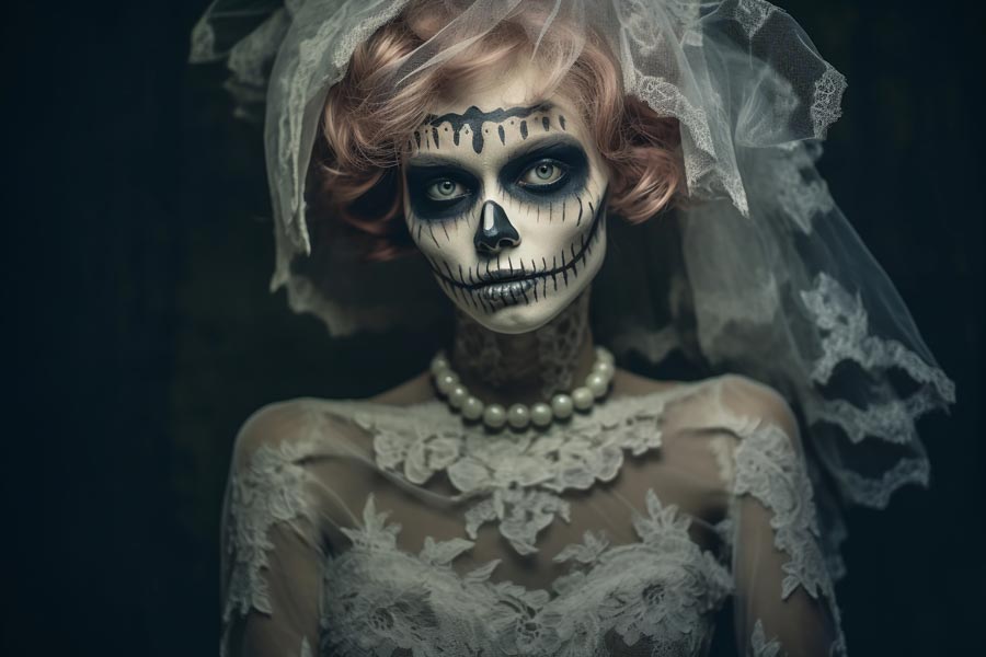 trucco sposa cadavere Halloween