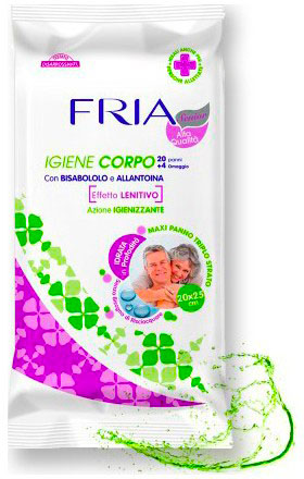 FRIA Senior Igiene Corpo - Salviette umide delicate, 6x24pz