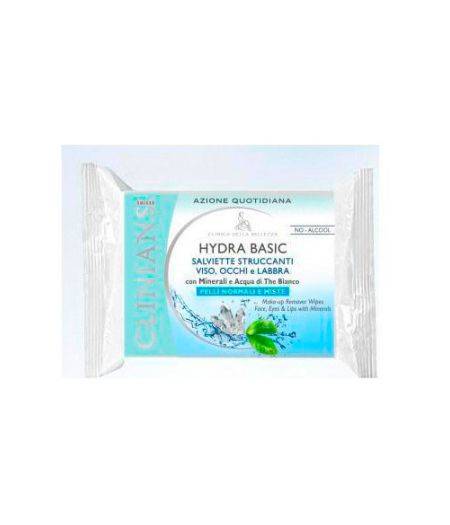 Hydra Basic Salviette Struccanti Viso, Occhi e Labbra Pelli Normali e Miste 25 pz