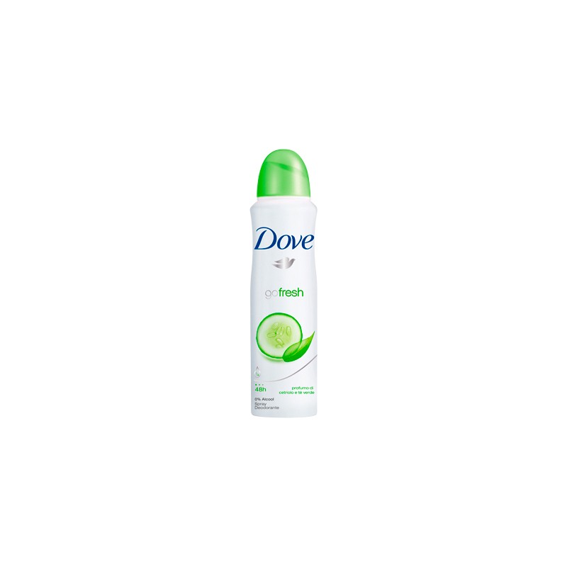 Dove Deodorante Spray Go Fresh 150 Ml Senza Alcool Fragranza Al Cetriolo E  Tè Verde - Idea Bellezza