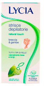 Lycia Natural Touch Strisce Depilatorie tutti i tipi di Pelle Braccia & Gambe  20 Strisce - Idea Bellezza