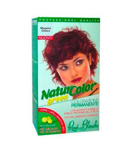 Tinta  Per Capelli Colorazione Permanente Naturale Natur Color Greenmogano Chiaro  Mogano Chiaro