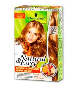 Tinta  Per Capelli Colorazione Permanente Natural & Easy N 550 Biondo Scuro Naturale