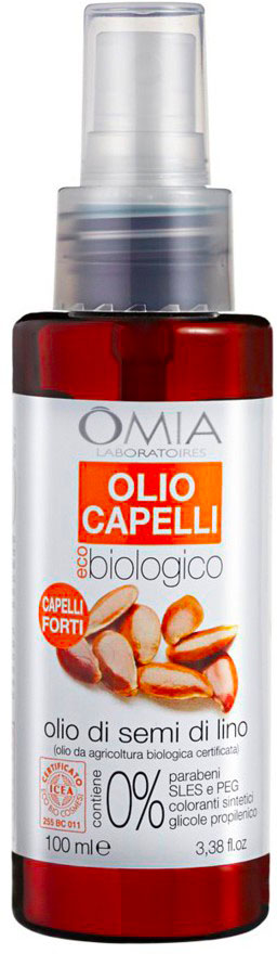 OMIA Maschera Capelli Olio Semi di Lino - Ristrutturante e per Capelli  Forti - Bio Boutique La Rosa Canina