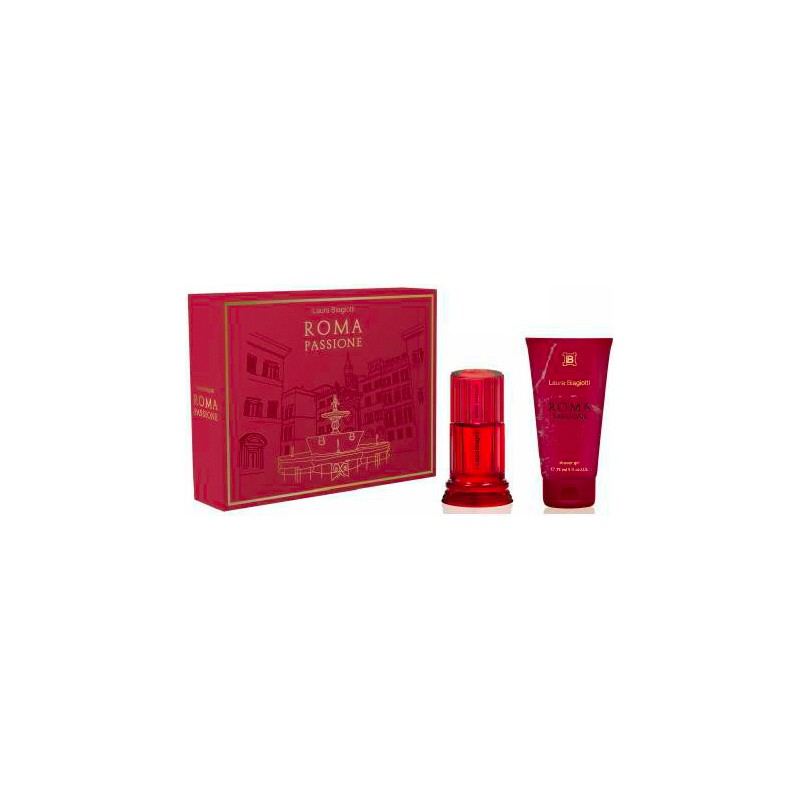 Laura Biagiotti Cofanetto Roma Passione Donna - Eau de Toilette 25 ml +  Shower Gel 75 ml - Idea Bellezza