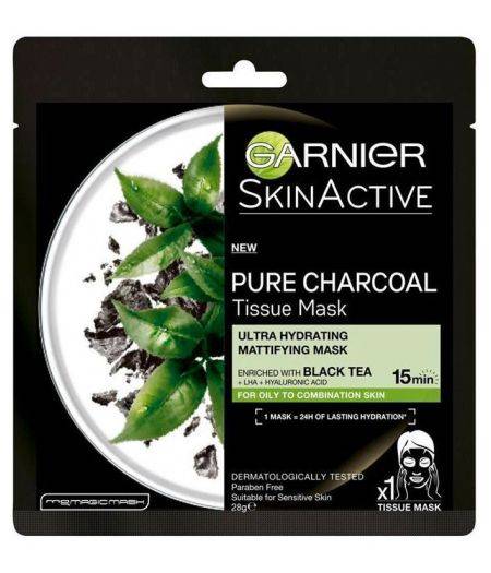 Pure Charcoal Maschera Viso in Tessuto