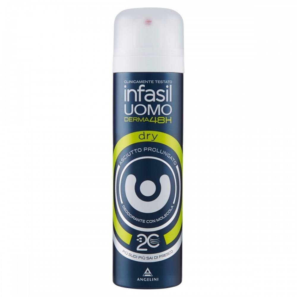 INFASIL UOMO DEODORANTE SPRAY DERMA 48H 150ML.DRY ASCIUTTO PROLUNGATO