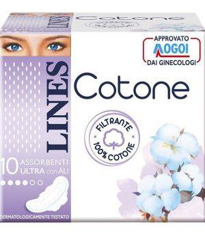 Lines Cotone Ultra con ali 10 pezzi