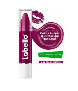 Crayon Lipstick 04 Black Cherry colore Intenso