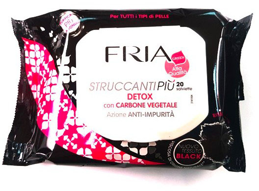 Fria StruccantiPiù Detox Salviette con Carbone Vegetale - 20 pezzi