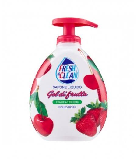 Sapone Gel di frutta Fragola Ciliegia 300 ml