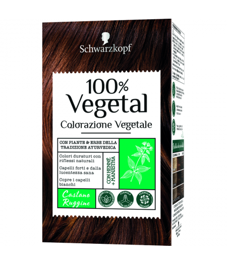 SCHWARZKOPF 100% VEGETAL COLORAZIONE VEGETALE CASTANO RUGGIN