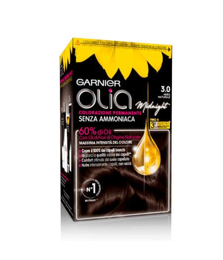 Olia Colorazione Permanente Nero Naturale N 3,0