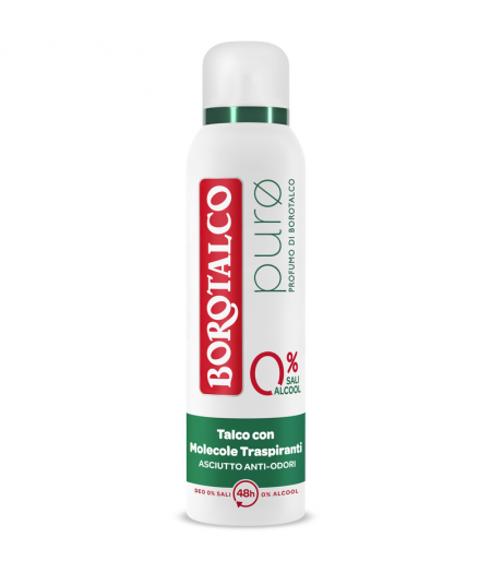 Puro Deodorante Spray 0% Sali Profumo Di Borotalco 150 Ml