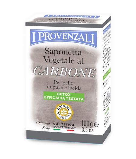 Saponetta Vegetale Carbone Detox 100 Gr.