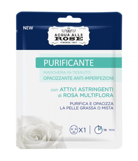 Maschera Viso In Tessuto Purificante Opacizzante