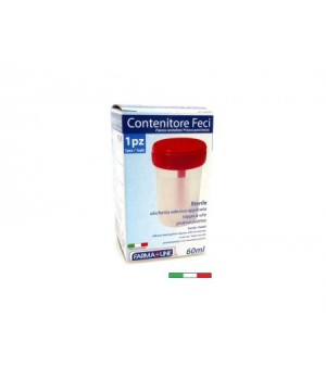 Contenitore sterile feci 60ml