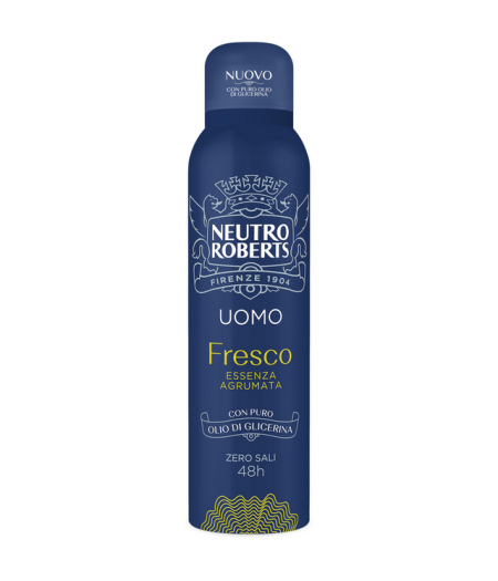 Deodorante Uomo Fresco Essenza Agrumata Spray 150 Ml