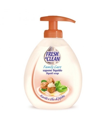 Fresh & Clean Family Care Karite E Olio Di Jojoba - Sapone Liquido 300 Ml