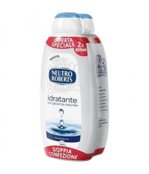 Neutro Roberts Bagnoschiuma Dermazero 2 Flaconi Da 600 ML Idratante