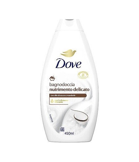 Dove Bagnodoccia Nutrimento Delicato Con Olio Di Cocco E Mandorle 450 ML