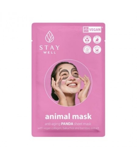 Stay Well Vegan Animal Mask Panda