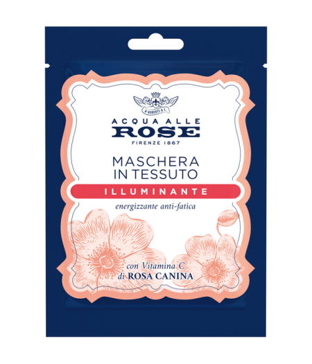 Acqua Alle Rose  Maschera In Tessuto Illuminante Alla Vitamina C,1 pz