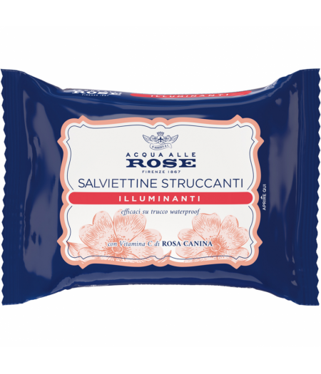 Acqua Alle Rose  Salviette Struccanti Illuminanti Alla Vitamina C, 20 pz