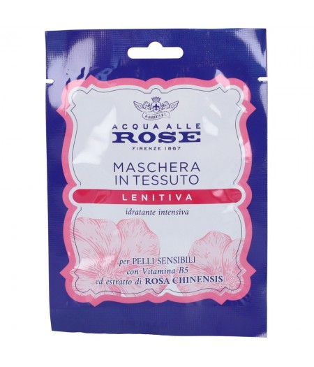 Acqua Alle Rose  Maschera In Tessuto Idratante Per Pelli Sensibili, 1 pz