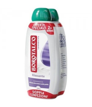 Borotalco Bagnodoccia Rilassante Lavanda e Iris 2 Flaconi da 600 ml