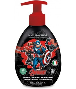 Marvel Avengers - Sapone Liquido per Bambini, Capitan America con Estratti di Calendula e...