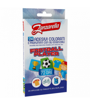 Zanzarella 25 Braccialetti Colorati Football Player Profumati Con Oli Essenziali Durata 12H