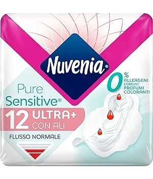 Assorbente Pure Sensitive Ultra con Ali Confezione da 12 Pezzi