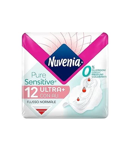 Assorbente Pure Sensitive Ultra con Ali Confezione da 12 Pezzi