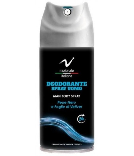 Deo Spray Uomo Pepe nero e Foglie di Vetiver 150 ml