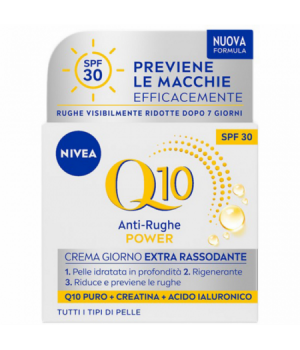 Nivea Viso Q10 Power Crema Anti-Rughe Giorno Extra Rassodante Spf30 Per Tutti I Tipi Di Pelle 50 Ml