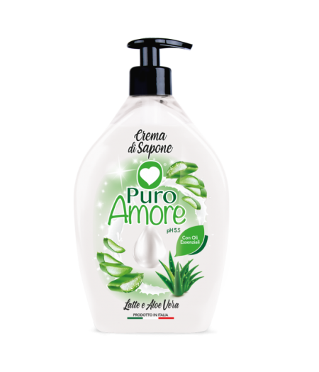 Crema di Sapone Latte e Aloe Vera 750 ml