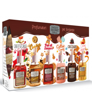 Confezione Profumatore Per Ambiente 6 Fragranze Dolci Da 30 Ml