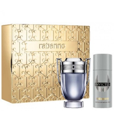 Paco Rabanne Invictus Cofanetto Eau De Toilette 100 Ml + Deodorante 150 Ml