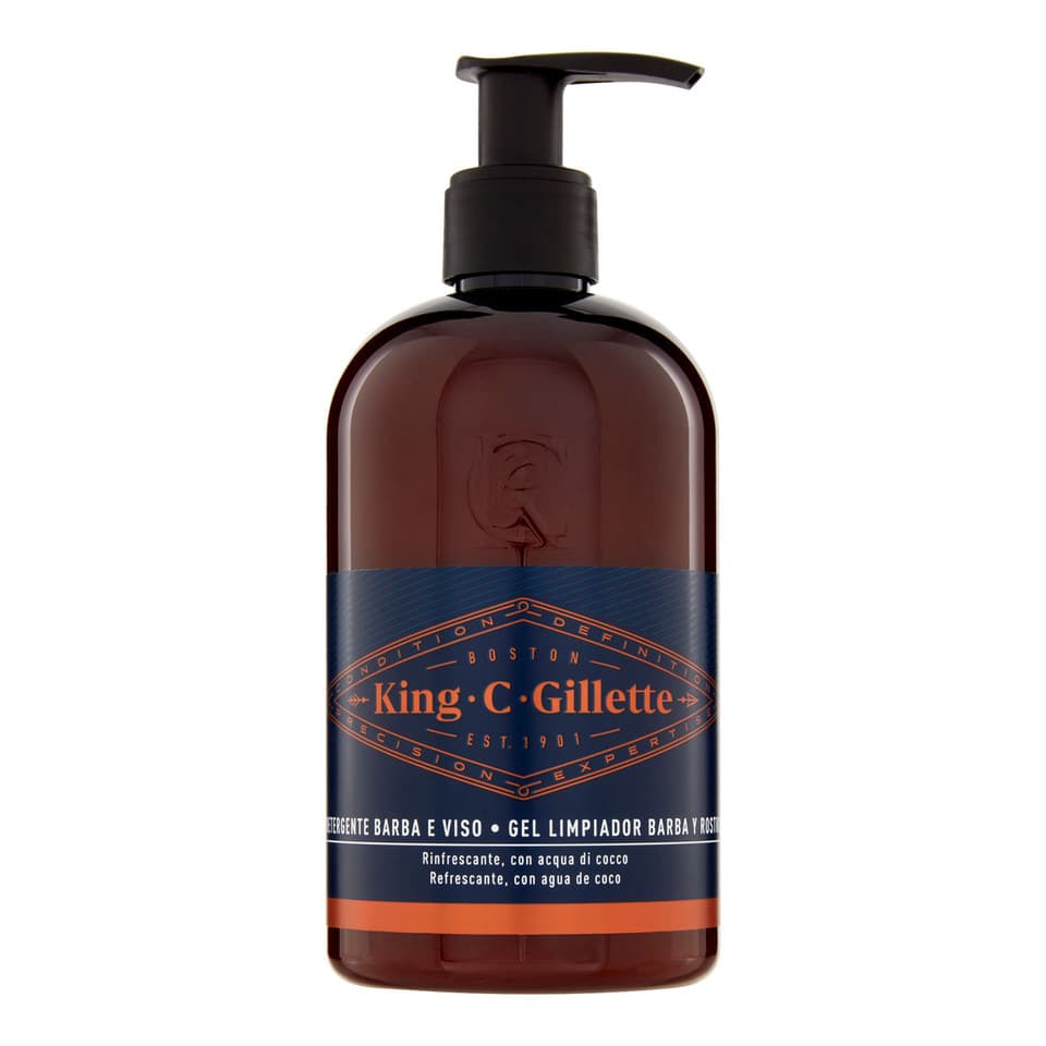 Detergente Barba E Viso Con Acqua Di Cocco, Olio Di Argan E Olio Di Avocado